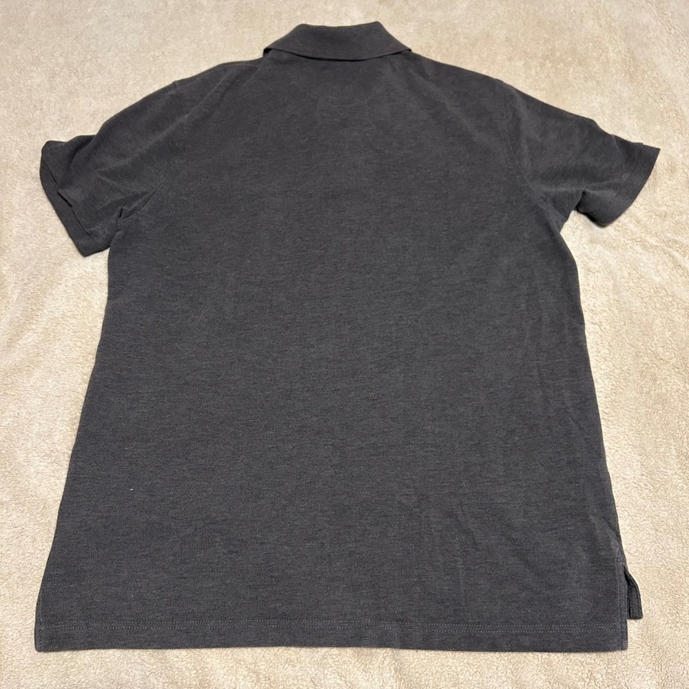 Brooks Brothers Performance Polo Mens Large Charcoal Gray Supima Cotton Logo - Picture 2 of 7